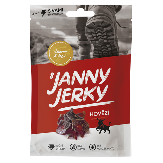 HOVĚZÍ JERKY – Zázvor & Med