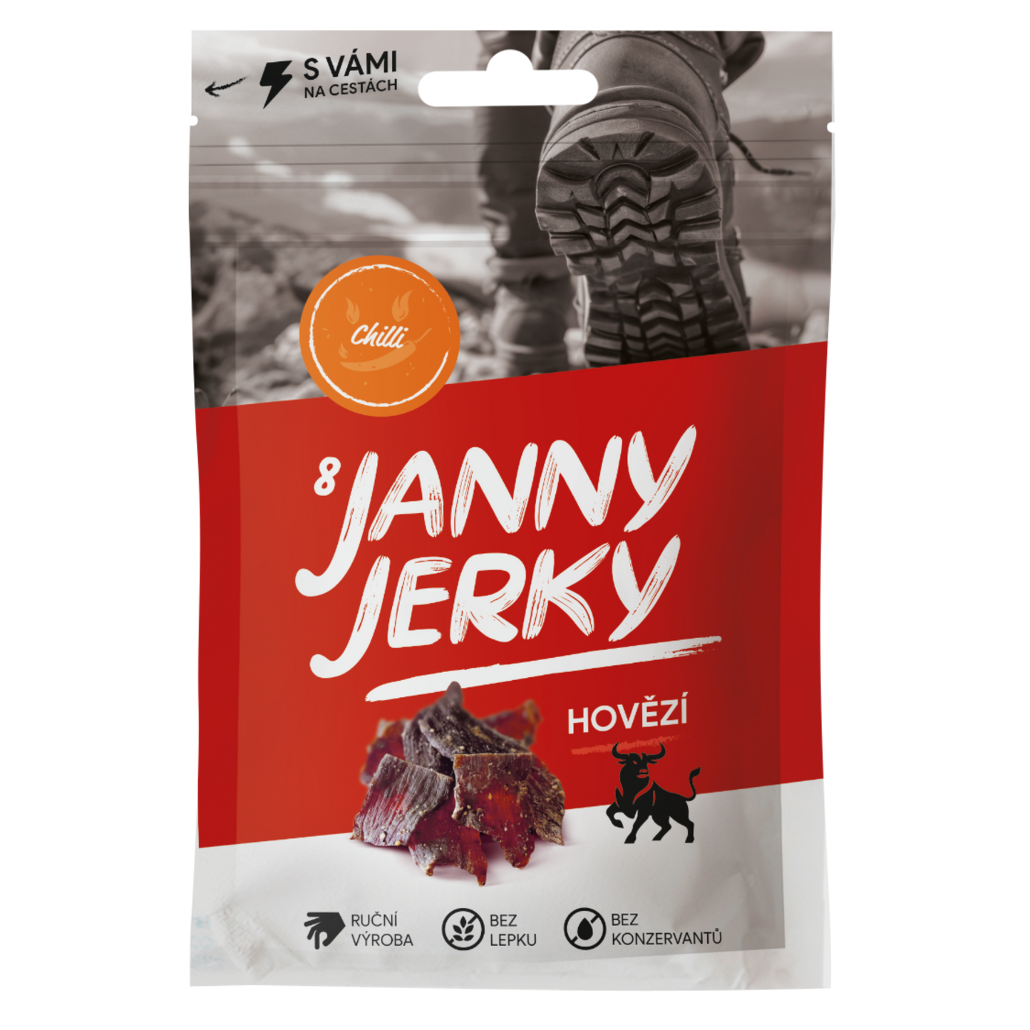 HOVĚZÍ JERKY – CHILLI