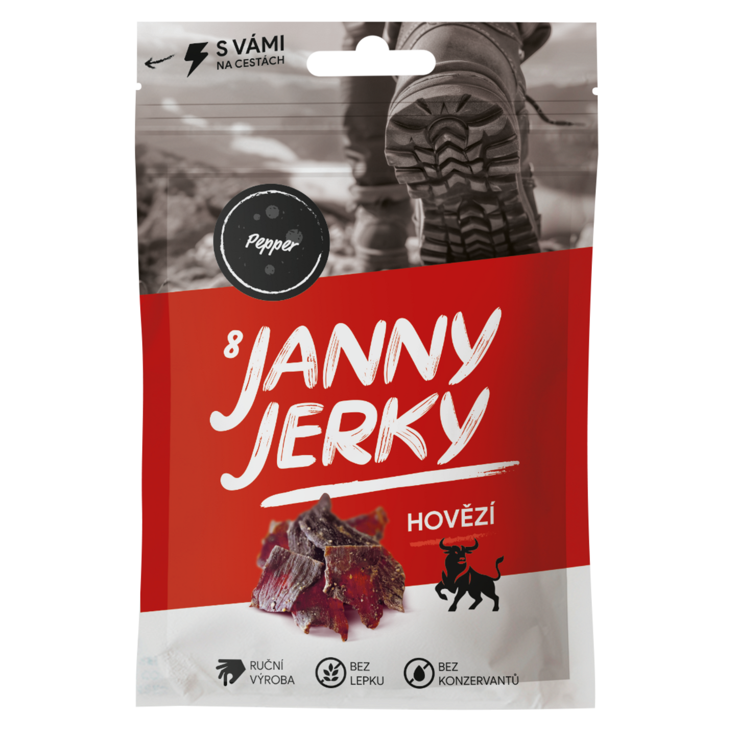 HOVĚZÍ JERKY – PEPPER